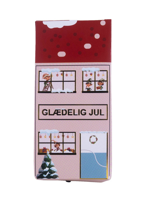 Gaveæske huse advent 4 stk.